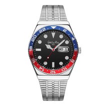 발렌티노루디 남성용 쿼츠 메탈 손목시계 VR6552B-REDBL