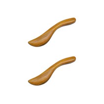 샌달 우드 스크래핑 보드 나무 전신 얼굴 마사지기 M, 2개