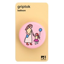 제로퍼제로 그립톡, 풍선 핑크, 1개