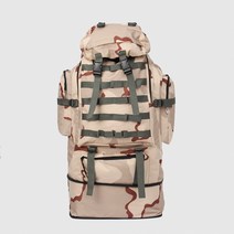 콜럼 대용량 백팩 100L xs100, 브라운 밀리터리