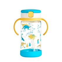 릿첼 유아용 바닥커버 AQ 빨대컵 320ml, 아쿠아블루, 1개