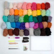 니들 펠트 DIY 대형, 혼합색상, 1개