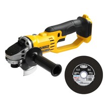 디월트 20V 125mm 충전 그라인더 본체 DCG412N + 티롤릿 절단석 실버 125mm 34442150, 1세트