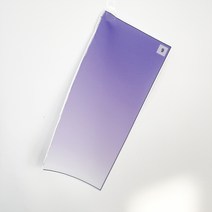 비침적은 그라데이션 두툼 쉬폰 원단 인터록마감, 바이올렛