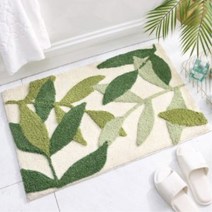 마켓파이브 부드러운 패브릭 사각 발매트, 가든