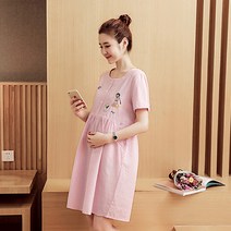 민성컴퍼니 쁘띠 코튼 린넨 임산부 미니 원피스
