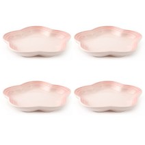 스위티 로얄플라워접시 14.8cm, 단품, 4개, 파우더핑크