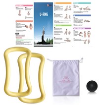 유니크스포츠앤바디 파스텔 요가링 하드형, 파스텔 옐로우