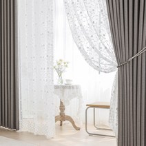 지나송 레아 레일형 암막커튼 세트