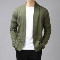 더맨쉽 남성용 데일리 오픈 숄 베이직 가디건 DLTGT23013