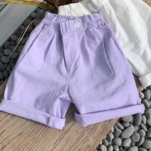 느엘 유아동용 핀턱 보석 린넨 반바지