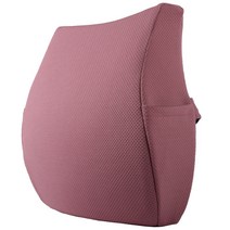 뷰넷 두툼한 허리보호 등받이 쿠션, 핑크