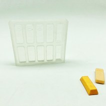 몰드비 미니 골드바 10구 수제 실리콘 몰드 단품 1개입