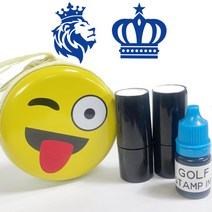 애플시드 골프공 스탬프 세트, BLUE C, 1세트
