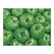 아이러브페인팅 DIY 보석 십자수 키트 재물의 청사과, 혼합색상, 1개