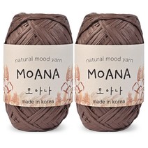 니뜨 모아나 뜨개실 40g x 2p, 113 초코브라운, 1개