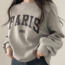 여성용 1993 파리 박시 맨투맨