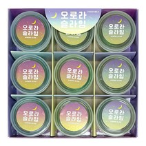 크리스탈팬시 오로라 슬라임 9p 세트, 혼합색상