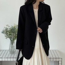 슈가펀 여성용 컬트 오버핏 싱글자켓