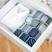 육각 칸막이 정리대 블루, 3개