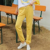 핑크시슬리 여성용 춘춘 밴딩 조거 트레이닝 팬츠