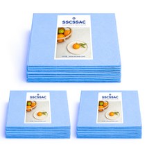 쓱싹 두꺼운 부직포 행주 블루, 30개