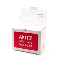 아키즈 강아지 티슈와 비닐이 한장으로 향긋한 플로랄향 배변봉투 100p, 혼합색상, 1개