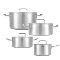 에델코첸 316 스텐 통3중 베르트 냄비 4종 세트 300EVERTSET11, 편수냄비 16cm + 양수냄비 18cm +  20cm + 곰솥 24cm