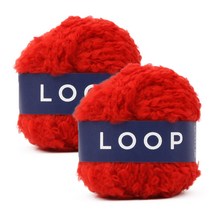 브랜드얀 다루마 루프 뜨개실, 2개, 02번 레드