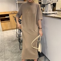MA 반팔 기본 캐주얼 원피스