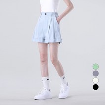 어썸어라운드 여성용 카브라 밴딩 코튼 반바지