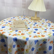 파라다이소 레트로 빈티지 플라워 프린팅 홈카페 식탁보, A, 140 x 140 cm