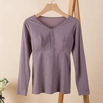 루나글램 쓰리단추 임산부 홈 수유 셔츠 CHS176