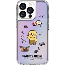 카카오프렌즈 춘식이 카툰 그래픽 홀로그램 휴대폰 케이스