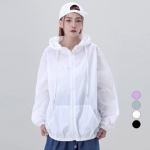 어썸어라운드 여성용 루즈핏 바람막이 집업 점퍼