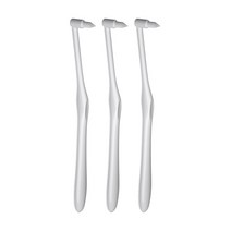 오픈스페이스 휴대용 교정 어금니 칫솔 화이트, 1개입, 3개