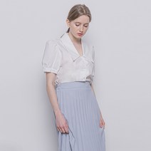 ABON 여성용 카라 코튼 블라우스 WT36