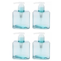 마켓에이 미니멀 펌프 공병 디스펜서 250ml, 4개, 라이트블루