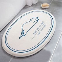 알럽홈 미끄럼방지 애니멀 얇은 쿠션 발매트, 고양이