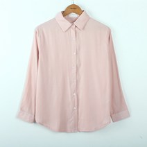 빼빼 여성용 카라넥 데일리 모던 블라우스