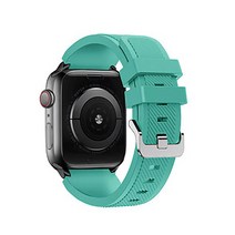 알피나케이스 애플워치 와이드 실리콘 밴드 스트랩 (42/44mm 호환 가능), 민트 그린