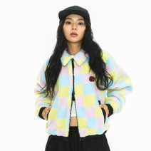 프리키쉬빌딩 여성용 BUBBLEGUM HEAVY FLEECE CROP JACKET