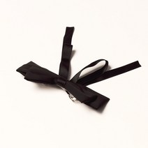 오플랑 실크 새틴 왕리본 헤어핀 O35A002 17cm