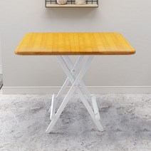 따니네 모던 접이식 테이블 80 x 80 x 75 cm ZZ014, 옐로우