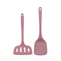 제이테이블 실리콘 뒤집개 계란말이 생선 + 슬림 대 세트, 핑크