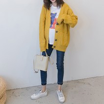 에스텔라 임산부 꽈배기 니트 가디건 zxs22