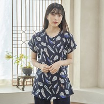 디노바시 여성용 풍기인견 롱 티셔츠