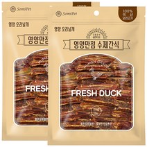 국민간식바른먹거리 강아지 영양만점 수제간식 400g, 2개, 오리날개