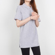 여성용 반팔 데일리 카라티