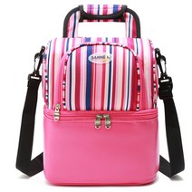 make me 대각선 피크닉 보온가방, 핑크